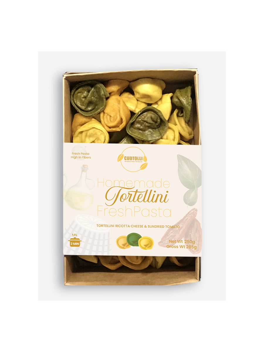 Gudtolli Trio Pesto Sundried Tomato Ricotta Tortellini Fresh Pasta