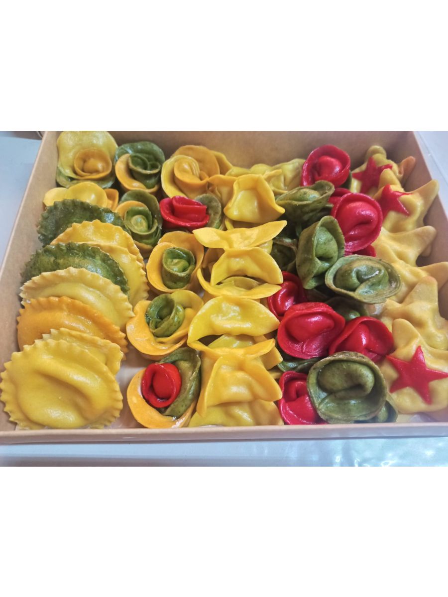 Gudtolli Flower Ravioli, fully decorated Fresh Pasta