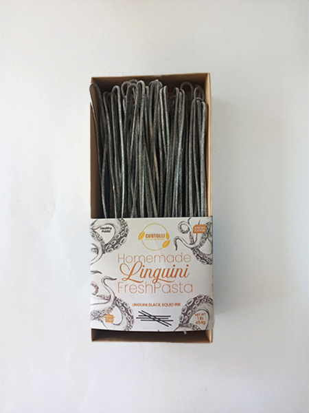 Gudtolli Squid ink Black Linguini Fresh Pasta