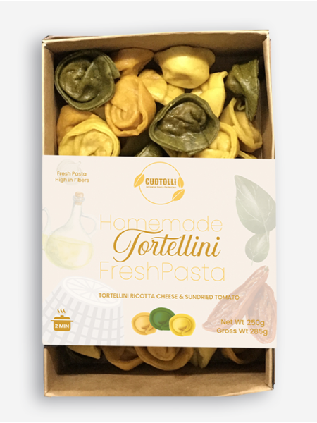 Gudtolli Trio Pesto Sundried Tomato Ricotta Tortellini Fresh Pasta